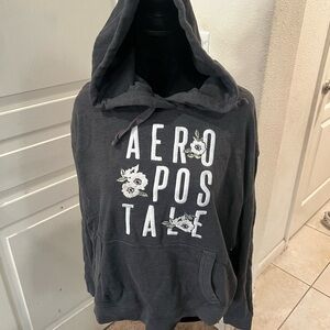 Aeropostale Black‎ Floral Hoodie
